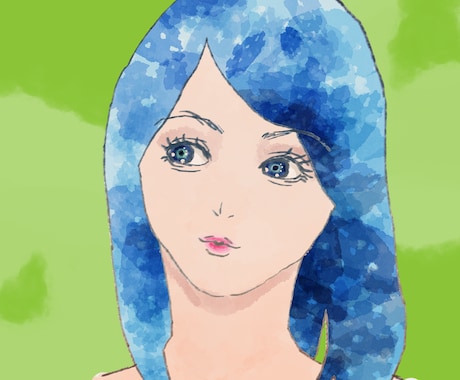 華やかな首元までのイラスト作成します イメージ1