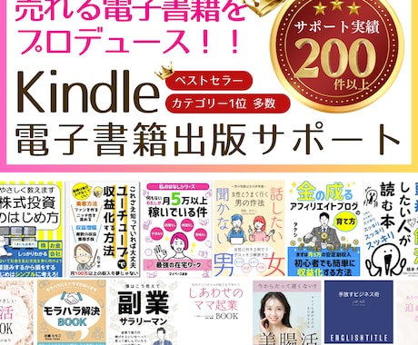 電子書籍（kindle）の出版を全力サポートします 原稿があればOK！表紙作成はお任せ！出版まで全力でサポート！ イメージ1