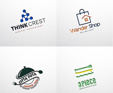 会社・お店向け！スタイリッシュなロゴを作成します 【商用利用可】はじめてのロゴ作成でも丁寧にご提案いたします♪ イメージ2