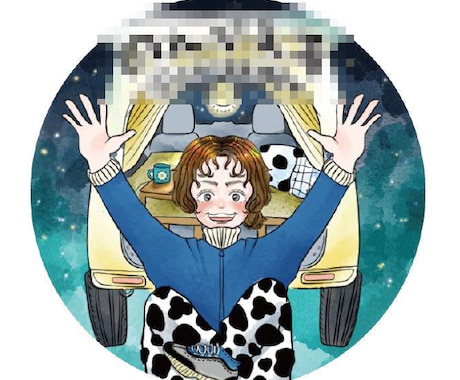 SNS・名刺・グッズに人物のイラストを描きます 可愛い人物単体アイコン描きます★グッズ利用、商用利用もOK！ イメージ1