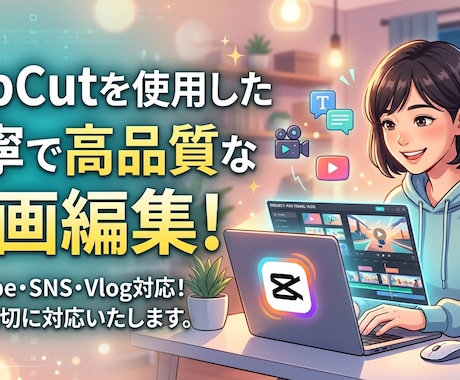 YouTube等の動画編集・サムネ制作を代行します イメージ1