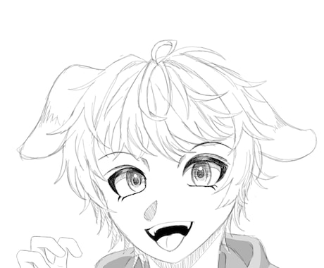 等身・アニメより男の子の線画イラストを描きます イメージ1