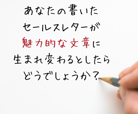 あなたのセールスレターが適切なものに変わります 適切な添削であなたの文章が読み手をさらに引きつけるものに イメージ2