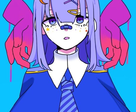 イラスト作成します ポップでダークなイラストを描きます。 イメージ2