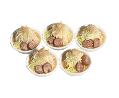 二郎系ラーメンのミニチュアを作ります 食品サンプル ラーメン二郎風 フードセット ヤサイマシマシ イメージ2