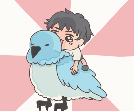 SNSでのアイコンを描きます ◎人間や動物のゆるいイラストが得意です◎ イメージ2
