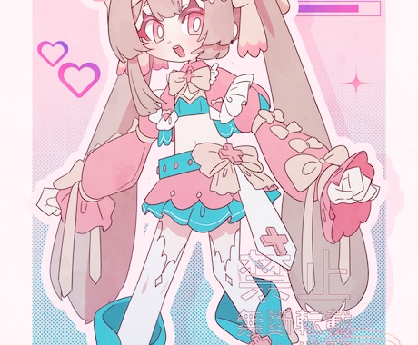 かわいくてポップな立ち絵等イラスト描きます VTuberさん、活動者さん向け！差分対応可能です！ イメージ2