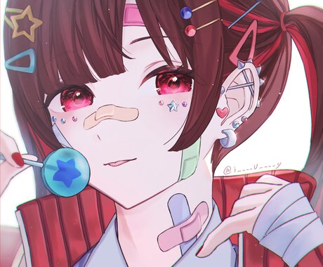 １枚絵のイラストを制作します 可愛くキラキラしたキャラクター描きます！ イメージ2