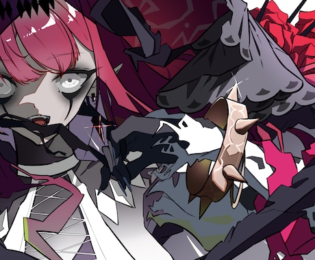歌ってみた、MV用イラスト制作します イメージ1