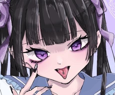 3名様限定 |格安で可愛い女の子のアイコン描きます 地雷系・水彩・厚塗りまで対応◎実績作りのためお安くしてます イメージ1