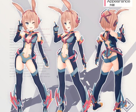 商用可、オリジナル３Dキャラクターを製作いたします VRC、VTuberなど、キャラデザインから一貫化サービス！ イメージ2