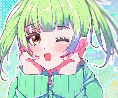可愛いアイコンイラストを描きます