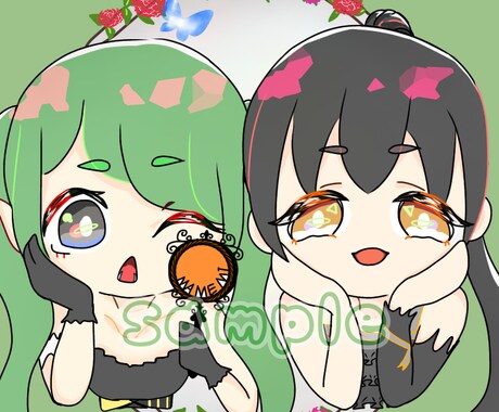 ポップでかわいいSNS用アイコン描きます あなただけのアイコンお作りします イメージ2