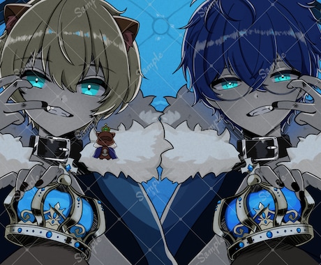 可愛いイラスト描きます SNSアイコン/夢絵/イラストオーダー/歌って