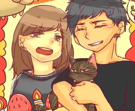 可愛い人物・キャラクターのイラスト描きます SNSアイコンorヘッダー・動画用イラストetc.詳細要望◎ イメージ2