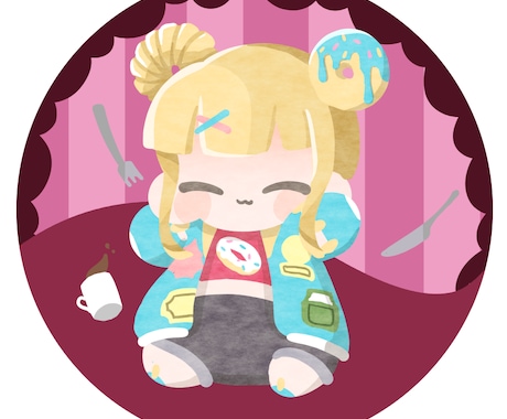 ちみっとしたきゃらのアイコン描きます かわいいちみきゃらがお出迎え! イメージ1