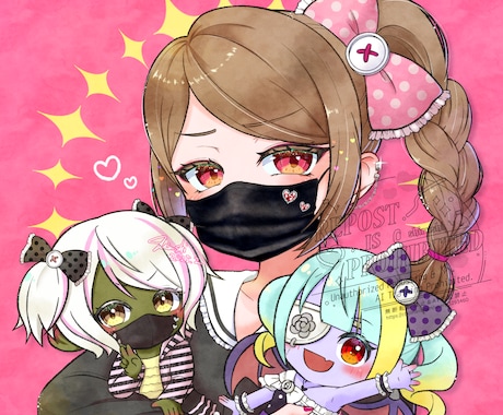 優しい塗りのアイコンやイラストを描きます アナログの様な質感のある、愛されアイコンをあなたに！ イメージ1