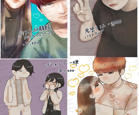 SNSアイコン・記念日・お誕生日など似顔絵承ります さまざまな用途に合わせた似顔絵を作成いたします！ イメージ2