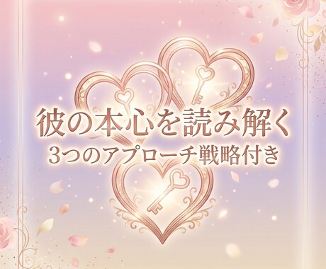 片思い専門｜彼の本音と今後の展開を視ます 脈あり？脈なし？彼があなたに本当に感じていることをお伝え！ イメージ2