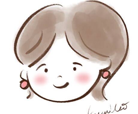 愛される♡ふわっと優しい女性アイコン作ります 水彩・パステル風の淡い色調で愛される優しい女性を表現します♡ イメージ1
