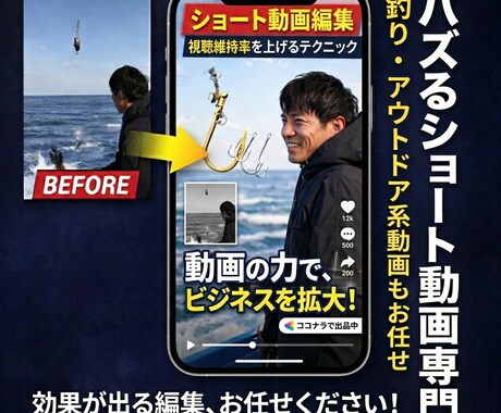 TikTokショート動画作ります 視聴維持率を意識した構成1分ほどのショート イメージ1
