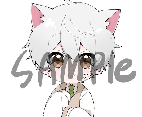 SNS用アイコン描きます デフォルメ(ミニキャラ)描きます イメージ1