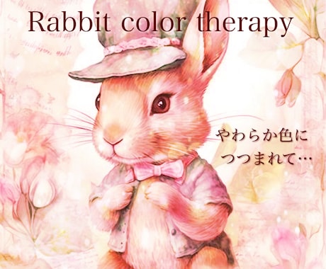 うさぎ流チャット式☘️カラーセラピーします 色はあなたの心の状態を映し出します。 イメージ1