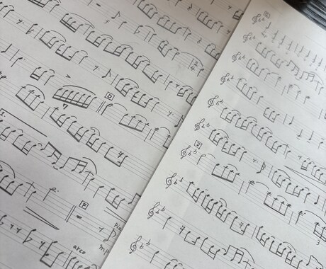 楽譜作成します。 欲しい形で書かせて頂きます 皆様のご要望に合わせて楽譜を作らせていただきます。 イメージ2