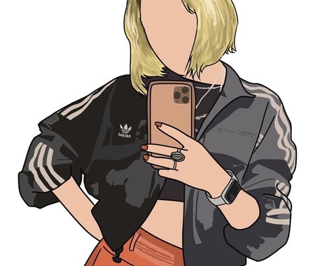 いただいた写真を元にお洒落なイラスト作成いたします SNSのアカウントや、ちょっとしたプレゼントなどにもどうぞ！ イメージ2