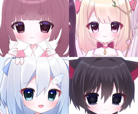 コテ同、夢絵描きます 表情、構図指定可能 可愛く描きます イメージ2