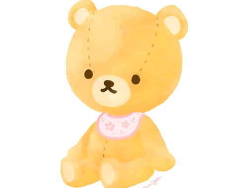 水彩絵の具風の可愛いキャラ・動物イラスト描きます アイコンや挿絵、グッズなどにご利用いただけます！ イメージ2