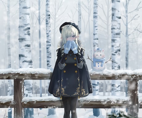 １枚絵・立ち絵・キャラデザ等　イラスト描きます クリエイター様・Vtuber様の活動のお手伝いをいたします！ イメージ2