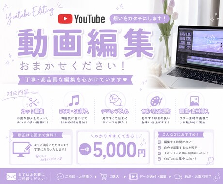 YouTube動画編集サムネ制作します 実績作りの最安値！丁寧なヒアリングと迅速な修正で理想を形に イメージ1