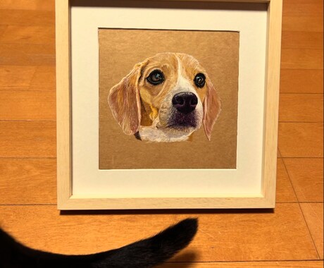 愛猫愛犬などを鉛筆画・アクリル画で似顔絵を描きます 完成した絵を確認後の購入なので安心！確認後のキャンセルも無料 イメージ1