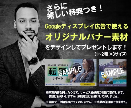 完全版：Googleディスプレイ広告運用支援します ★広告で使えるバナー素材をデザインしてプレゼント★ イメージ2