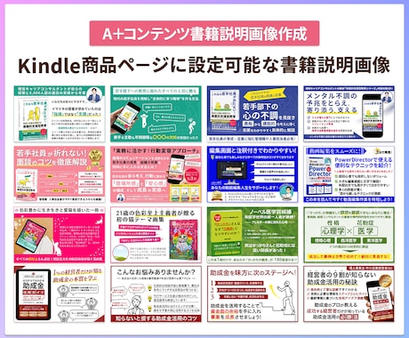 電子書籍表紙＋A+コンテンツ２枚をデザインします 書籍表紙と商品紹介画像がワンストップで手に入ります！ イメージ2