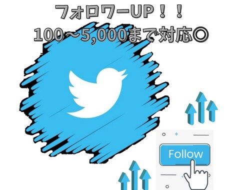 期間限定！大幅値下げ★300フォロワー～拡散します 大人気Twitterへ☆300フォロー¥3,000～！ イメージ1