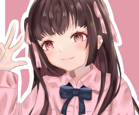 可愛いアイコンを制作します 女の子のイラストを描くのが得意です イメージ2