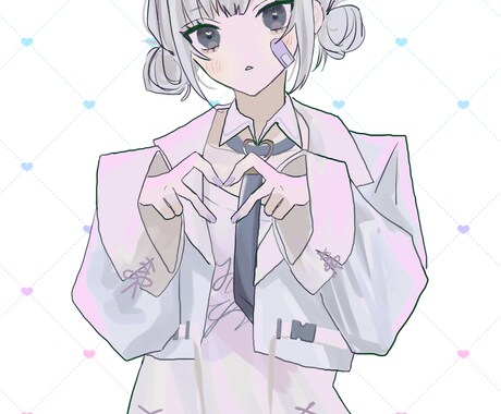 創作キャラ、うちの子、コテキャラ 描かきます 頭〜腰あたりまでのあなたのキャラクターをお描きします！ イメージ2