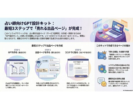 占い師向け 質問に答えて文章を改善します 比較で伝わる売れる構造内蔵、貼るだけでできるGPT設計キット イメージ2