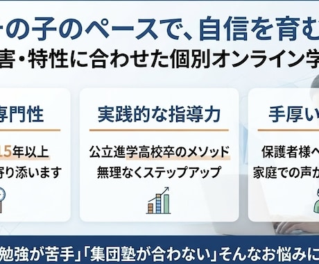 発達障害のお子様向けの学習法を教えてます イメージ1