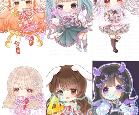 期間限定！可愛いデフォルメイラスト描きます アイコンや配信に使えるデフォルメイラストを描きます イメージ1