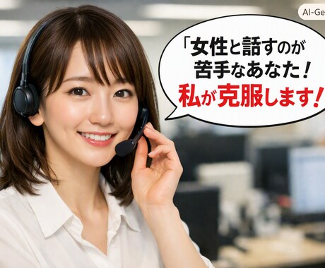 トーク慣れ、手伝います 女性と話す＝別に大したことじゃない！を実現 イメージ1