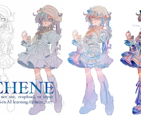 TRPG用の立ち絵を描きます 唯一無二の立ち絵を制作します！表情差分2つついてきます！ イメージ1