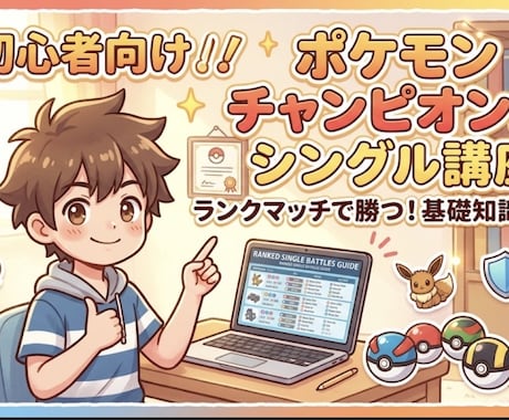 ポケモンチャンピオンズのシングルを優しく教えます マスターボール級到達までお手伝いします！！ イメージ1