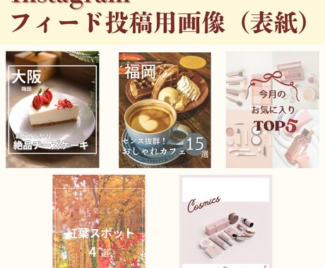 InstagramテンプレをCanvaで作ります 【SNS画像】1枚～OK！見たくなるフィード作り イメージ2