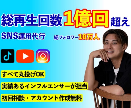 SNSで集客採用！丸投げ！認知拡大売上UPさせます SNS分からない方企画作成・撮影・編集・投稿全部おまかせ！ イメージ1