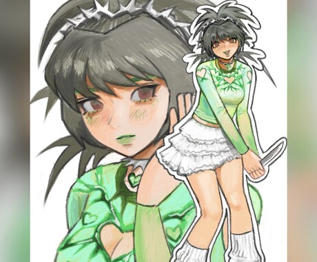 イラスト描きます かわいい女の子を繊細なタッチで描きます。 イメージ2