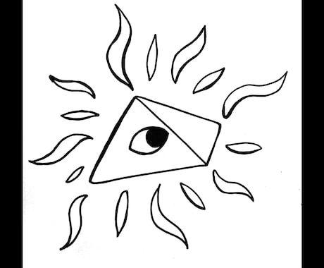 今だけおためし価格　占い線画イラスト描きます あなたの自己紹介から連想した不思議な雰囲気の線画描きます イメージ2