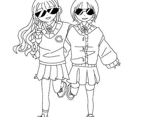 ポップでシンプルなイラストをお描きします SNSなどのアイコンに！ポップ可愛いイラストを制作します イメージ2